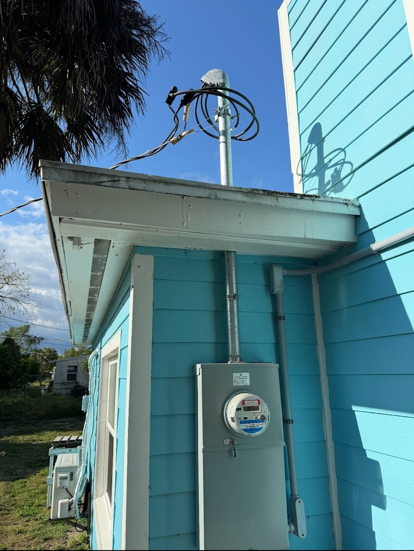 Exterior lighting fixture installed on a home, Vero Beach FL