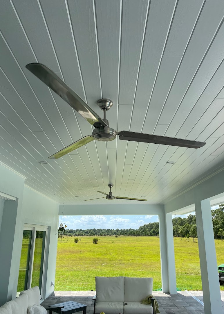 Porch ceiling fan and lighting installation, Vero Beach FL